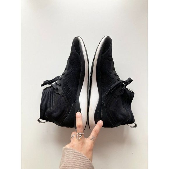 LULULEMON ChargeFeel Workout Mid Black Seamless Sneakers Running Shoes, Size 9 - Picture 8 of 16